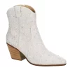 Betsey Johnson Womens Diva Western Boot - White -Shoe Shop US 01 302881 00