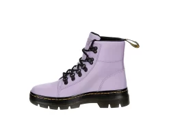 Dr. Martens Dr.martens Womens Combs Nylon Combat Boot - Lilac -Shoe Shop US 01 302907 03