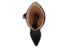 Journee Collection Womens Hartly Fringed Wide Calf Dress Boot - Black -Shoe Shop US 01 303177 05