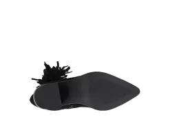 Journee Collection Womens Hartly Fringed Wide Calf Dress Boot - Black -Shoe Shop US 01 303177 06