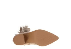 Journee Collection Womens Hartly Fringed Wide Calf Dress Boot - Taupe -Shoe Shop US 01 303178 06