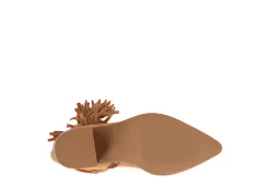 Journee Collection Womens Hartly Fringed Wide Calf Dress Boot - Tan -Shoe Shop US 01 303180 06