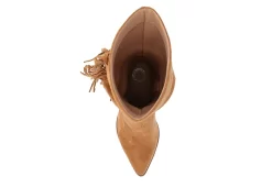 Journee Collection Womens Hartly Fringed Extra Wide Calf Dress Boot - Tan -Shoe Shop US 01 303185 05