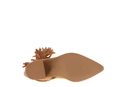 Journee Collection Womens Hartly Fringed Extra Wide Calf Dress Boot - Tan -Shoe Shop US 01 303185 06