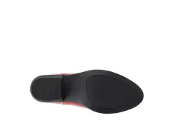 Journee Collection Womens Novva Western Ankle Boot - Red -Shoe Shop US 01 303313 06