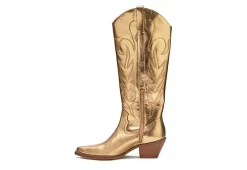 Coconuts Womens Agency Western Boot - Gold -Shoe Shop US 01 303487 03