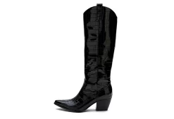 Coconuts Womens Jax Tall Western Boot - Black -Shoe Shop US 01 303523 03