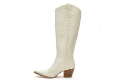 Coconuts Womens Jax Tall Western Boot - Ivory 12 Coconuts Womens Jax Tall Western Boot - Ivory -Shoe Shop US 01 303524 03