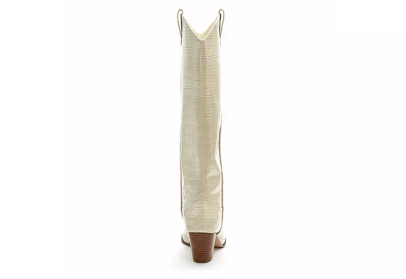 Coconuts Womens Jax Tall Western Boot - Ivory 7 Coconuts Womens Jax Tall Western Boot - Ivory - Image 5