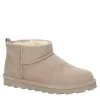 Bearpaw Womens Shorty Fur Boot - Taupe -Shoe Shop US 01 303528 00