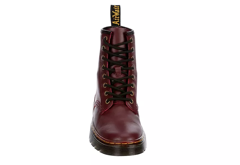 Dr. Martens Dr.martens Womens Zavala Combat Boot - Red 5 Dr. Martens Dr.martens Womens Zavala Combat Boot - Red - Image 3