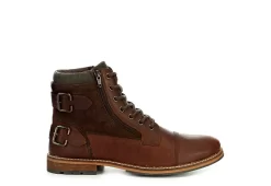 Franco Fortini Mens Dalton Lace-up Boot - Brown -Shoe Shop US 01 354116 01