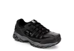 Skechers Mens 77055 Steel Toe Work Shoe - Black