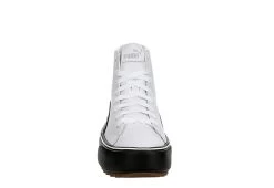 Puma Womens Kaia High Top Platform Sneaker - White -Shoe Shop US 01 400673 02