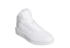 Adidas Womens Hoops 3.0 Sneaker - White