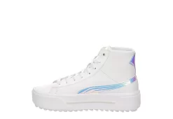 Puma Womens Kaia High Top Platform Sneaker - White 12 Puma Womens Kaia High Top Platform Sneaker - White -Shoe Shop US 01 400758 03