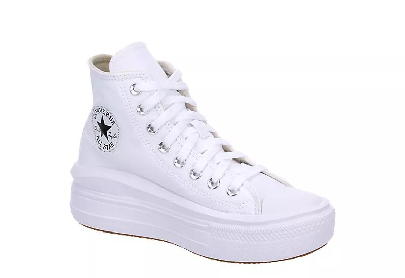Converse Womens Chuck Taylor All Star Move High Top Sneaker - White 3 Converse Womens Chuck Taylor All Star Move High Top Sneaker - White