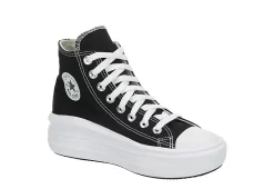 Converse Womens Chuck Taylor All Star Move High Top Sneaker - Black