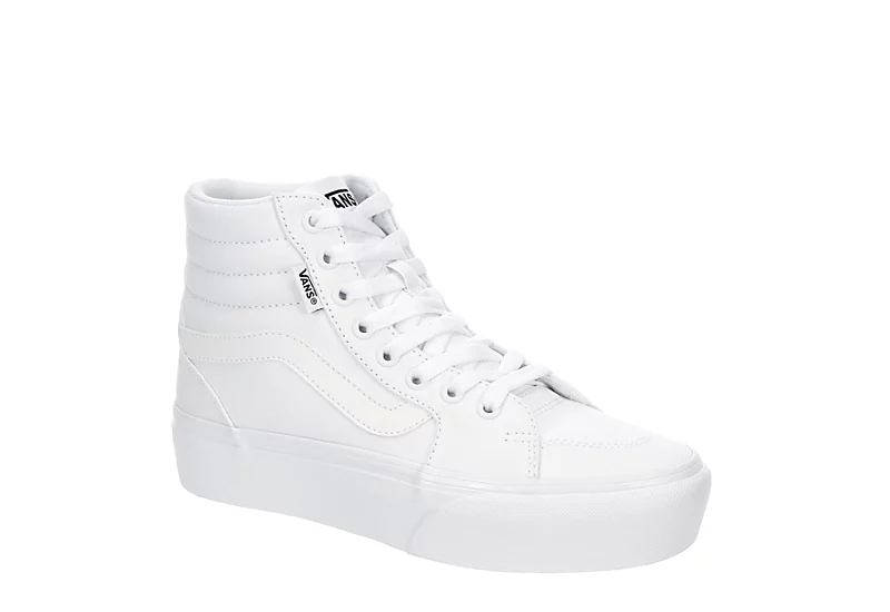 Vans Womens Filmore High Top Platform Sneaker - White 3 Vans Womens Filmore High Top Platform Sneaker - White