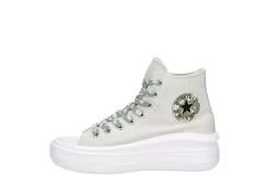 Converse Womens Chuck Taylor All Star Move High Top Sneaker - Bone -Shoe Shop US 01 401340 03