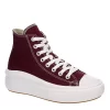 Converse Womens Chuck Taylor All Star Move High Top Sneaker - Burgundy -Shoe Shop US 01 401341 00