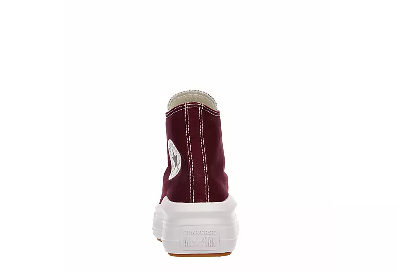 Converse Womens Chuck Taylor All Star Move High Top Sneaker - Burgundy 7 Converse Womens Chuck Taylor All Star Move High Top Sneaker - Burgundy - Image 5