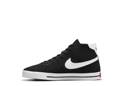 Nike Womens Court Legacy Mid Sneaker - Black -Shoe Shop US 01 401396 02