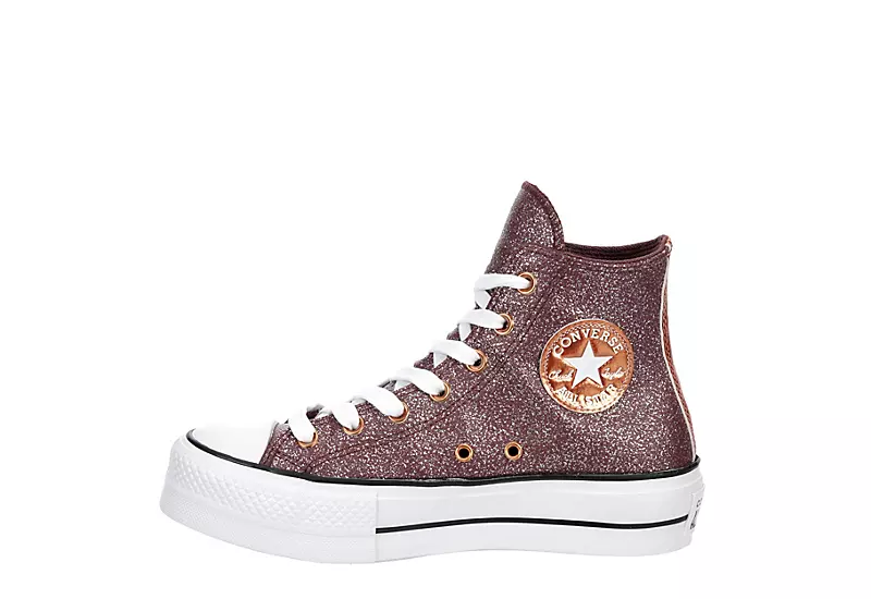 Converse Womens Chuck Taylor All Star High Top Platform Sneaker - Burgundy 6 Converse Womens Chuck Taylor All Star High Top Platform Sneaker - Burgundy - Image 4