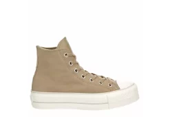 Converse Womens Chuck Taylor All Star High Top Platform Sneaker - Khaki -Shoe Shop US 01 401482 01