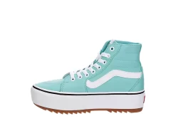 Vans Womens Filmore High Top Tapered Platform Sneaker - Aqua -Shoe Shop US 01 401766 03