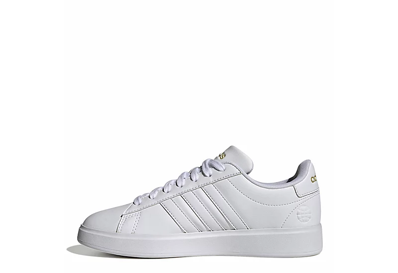 Adidas Womens Grand Court 2.0 Sneaker - White 5 Adidas Womens Grand Court 2.0 Sneaker - White - Image 3