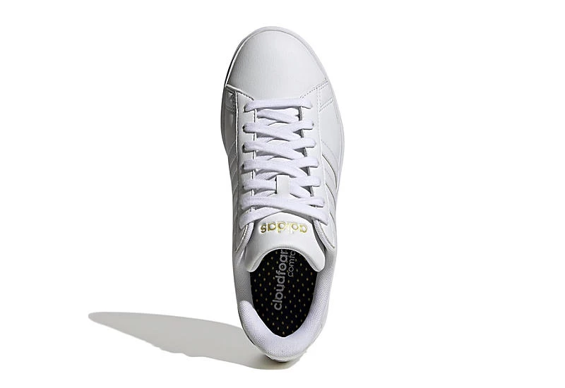 Adidas Womens Grand Court 2.0 Sneaker - White 6 Adidas Womens Grand Court 2.0 Sneaker - White - Image 4