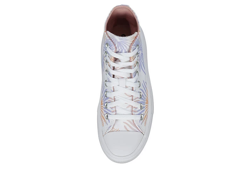 Converse Womens Chuck Taylor All Star Move High Top Sneaker - White 8 Converse Womens Chuck Taylor All Star Move High Top Sneaker - White - Image 6