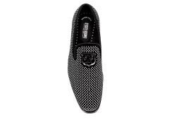 Stacy Adams Mens Swagger Studded Slip On Oxford - Black -Shoe Shop US 01 420069 05
