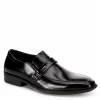 Stacy Adams Mens Abram Moc Toe Bit Slip On Oxford - Black