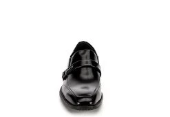 Stacy Adams Mens Abram Moc Toe Bit Slip On Oxford - Black -Shoe Shop US 01 420070 02