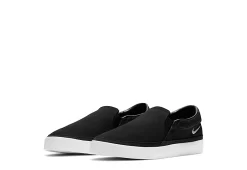 Nike Womens Court Legacy Slip On Sneaker - Black