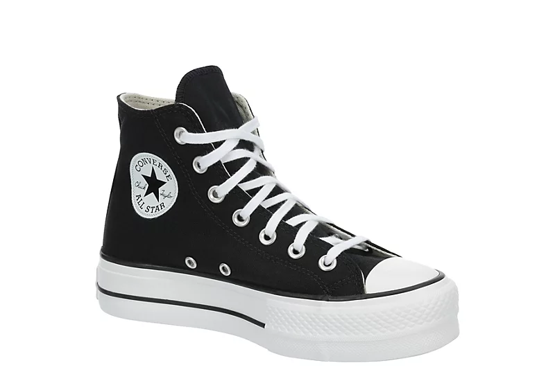 Converse Womens Chuck Taylor All Star High Top Platform Sneaker - Black 3 Converse Womens Chuck Taylor All Star High Top Platform Sneaker - Black