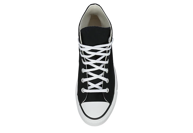 Converse Womens Chuck Taylor All Star High Top Platform Sneaker - Black 8 Converse Womens Chuck Taylor All Star High Top Platform Sneaker - Black - Image 6