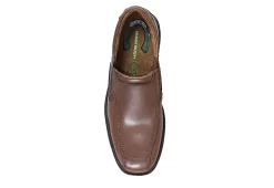 Nunn Bush Mens Bleeker Street Bike Toe Slip On Oxford - Cognac -Shoe Shop US 01 500489 05