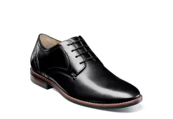 Nunn Bush Mens Fifth Ward Flex Plain Toe Oxford - Black