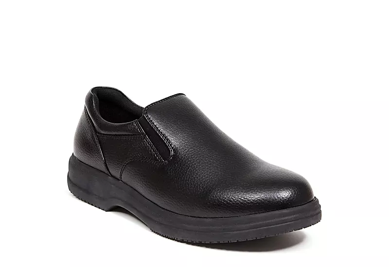 Deer Stags Mens Manager Slip Resistant Work Shoe - Black 3 Deer Stags Mens Manager Slip Resistant Work Shoe - Black