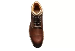 Florsheim Mens Lodge Cap Toe Lace-up Boot - Chestnut -Shoe Shop US 01 500781 05
