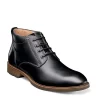 Florsheim Mens Lodge Plain Toe Chukka Boot - Black