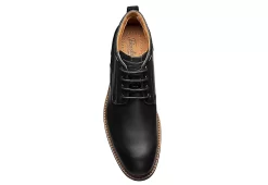 Florsheim Mens Lodge Plain Toe Chukka Boot - Black -Shoe Shop US 01 500783 05