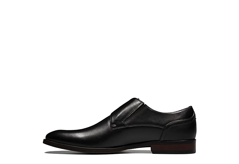 Florsheim Mens Sorrento Plain Toe Single Monk Strap Oxford - Black 6 Florsheim Mens Sorrento Plain Toe Single Monk Strap Oxford - Black - Image 4
