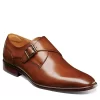 Florsheim Mens Sorrento Plain Toe Single Monk Strap Oxford - Cognac -Shoe Shop US 01 500807 00