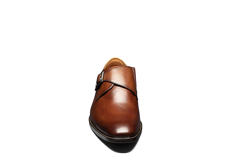 Florsheim Mens Sorrento Plain Toe Single Monk Strap Oxford - Cognac 5 Florsheim Mens Sorrento Plain Toe Single Monk Strap Oxford - Cognac - Image 3