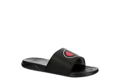 Champion Mens Mega Slide Big C Slide Sandal - Black