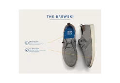 Nunn Bush Mens Brewski Slip On Sneaker - Grey -Shoe Shop US 01 501369 06